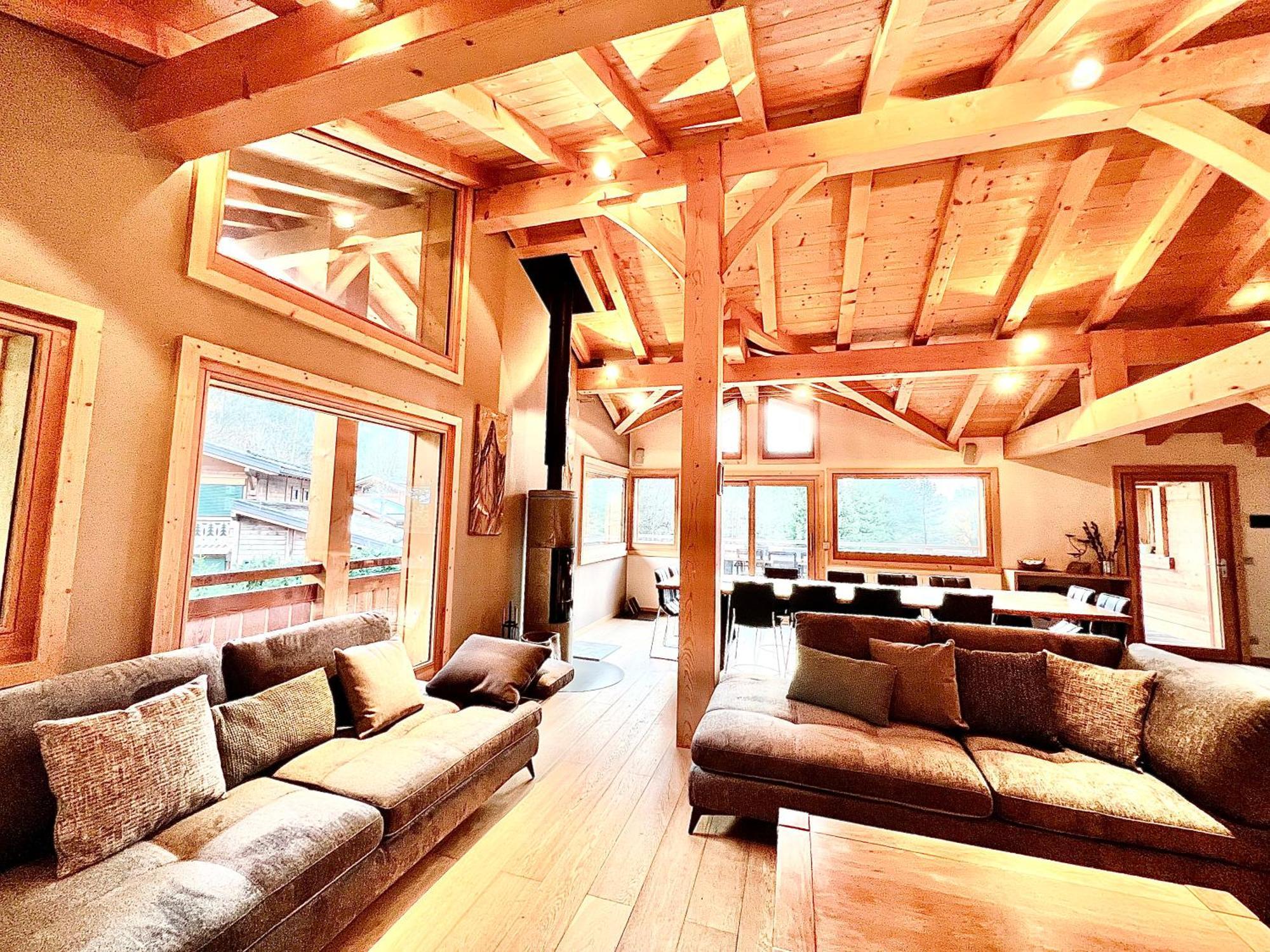 שאמוני Chalet Isabelle Mountain Lodge 5 Star 5 Bedroom En Suite Sauna Jacuzzi מראה חיצוני תמונה
